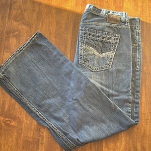 BKE Blue Bootcut Jeans with Vintage Look